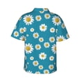thumbnail image 3 of Haiem Daisies Flowers Printed Hawaiian Shirt for Men - Men’s Casual Beach Summer Shirts - Stretch Fabric with Modern Fit-XX-Large, 3 of 9