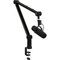 thumbnail image 1 of IXTECH Boom Arm - Adjustable 360 Rotatable Microphone Arm - Sturdy Stainless Steel Mic Arm Desk, Table Stand - Foldable Scissor Arm - Stable Microphone Mount Arms for Radio Studio, Podcast, Gaming, 1 of 8