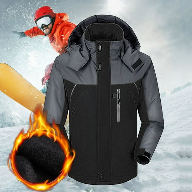 Chaqueta cálida para exteriores, calefacción, ciclismo, esquí y pesca, carga a través de la chaqueta calefactora Wmkox8yii jkg4583