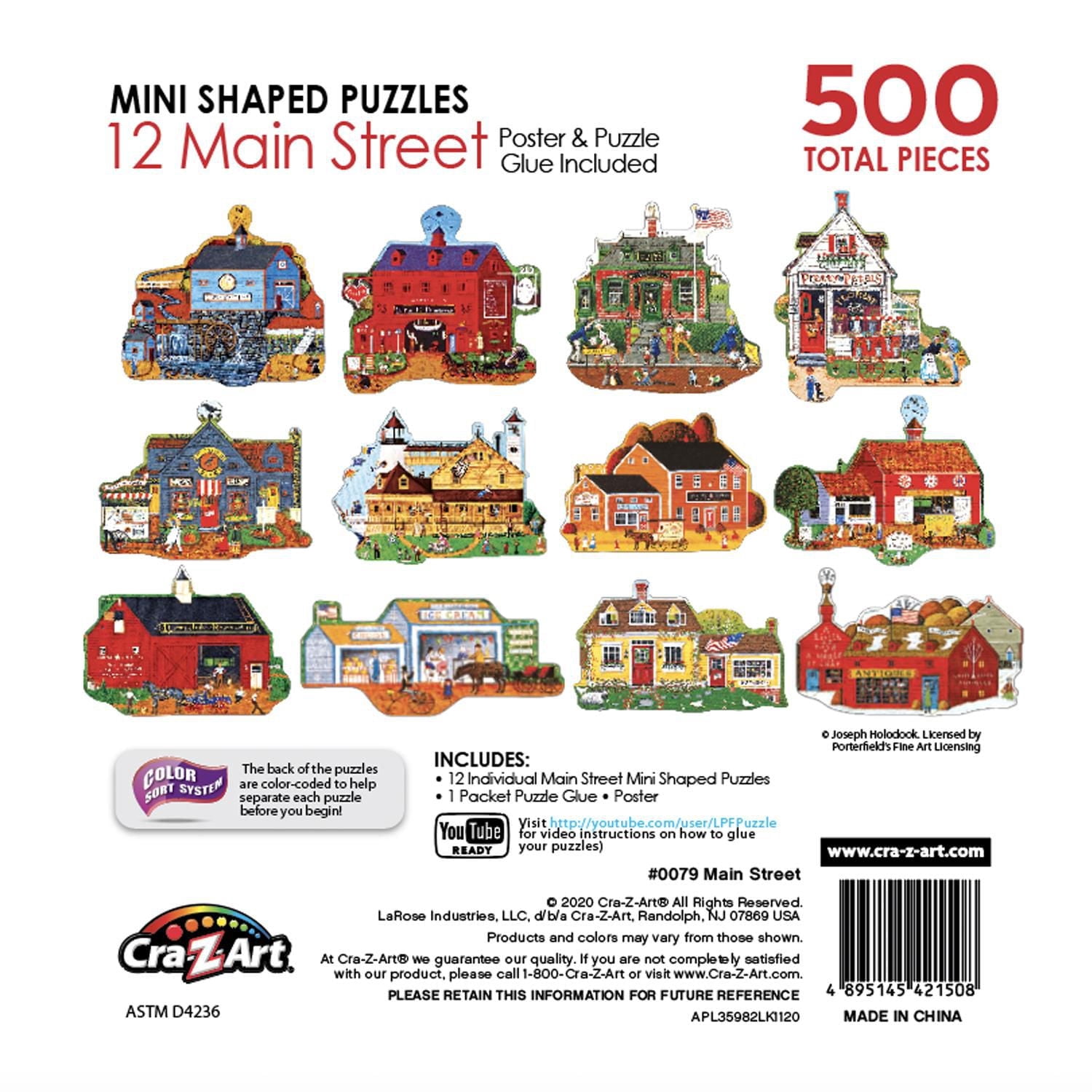 Cra-Z-Art 12 Puzzles - Main Street