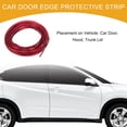 thumbnail image 2 of Unique Bargains 49.21Ft 15m Universal Car Door Edge Protective Strip Car Chrome Door Edge Guard Strip Chrome Red, 2 of 7