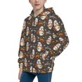 thumbnail image 2 of Sikiie Gnome And Pumpkin Zip Up Hoodie Teenage, hoodies for Teenage, Zipper Sweatshirt Jacket for Daily, Traveling-Medium, 2 of 6