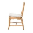 thumbnail image 4 of bali & pari Rio Rattan BOHO Dining Chair, Natural Brown, 4 of 10