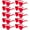 Red, variant on 10 Pairs Pink Heart Sunglasses Bulk for Women and Kids, Rimless Heart Shaped Sunglasses Bulk Women