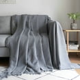 thumbnail image 2 of Honeycomb Simple Style Sofa Towel Sofa Set Solid Color Sofa Hood Deep Ash Home Sofa Set, 2 of 9