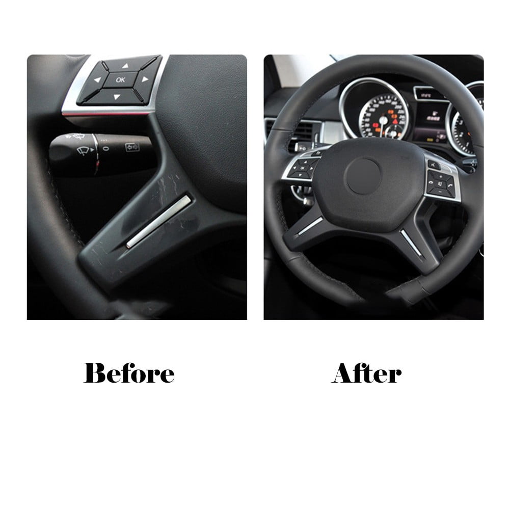 Steering Wheel Trim Panel For Mercedes ML GL GLS W166 W204 W212 Car Steering Wheel Center Bezel Cover Trim Interior Accessories
