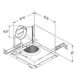 thumbnail image 2 of Delta Breez BreezSignature 110 CFM Exhaust Bath Fan with Fixed Humidity Sensor, 2 of 3