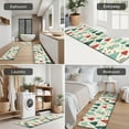 thumbnail image 5 of Beige Christmas Tree Pattern Kitchen Rugs Sets Of 3,Kitchen Runner Rugs Non Skid Washable,Decorative Kitchen Floor Mats for Kitchen,Sink,Laundry,17"x30"+ 17"x47" + 17"x59", 5 of 6