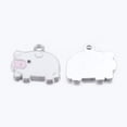 thumbnail image 1 of 5Pcs Zinc Alloy Enamel Pendants Cartoon Piggy Charms Mint Cream Pendant Decoration for Women DIY Necklace Bracelet Earring Jewelry Craft Making 19.4x18.4mm Hole: 2mm, 1 of 2