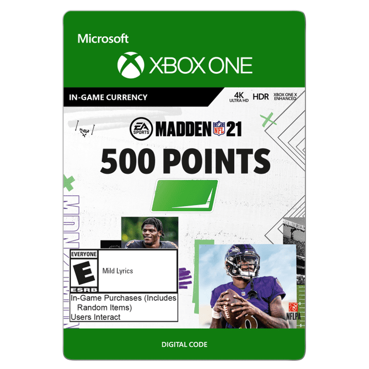 Buy Madden NFL 21: 500 Madden Points, Electronic Arts, Xbox [Digital ...