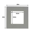 thumbnail image 3 of Mid Grey Acid Free 20x20 Picture Frame Mats with White Core Bevel Cut for 16x16 Pictures - Fits, 3 of 4
