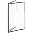 thumbnail image 6 of TrueCraftware-Set of 10 Brown 8-1/2” x 11” Double Fold Restaurant Menu Covers 2 Page 4 View Crystal Clear Menu Folder Menu Book Holders for Bar Cafe Restaurant Book, 6 of 6