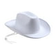 thumbnail image 3 of Sombreros de vaquera, accesorios de disfraz portátiles, sombrero de vaquero transpirable de moda. blanco, 3 of 9