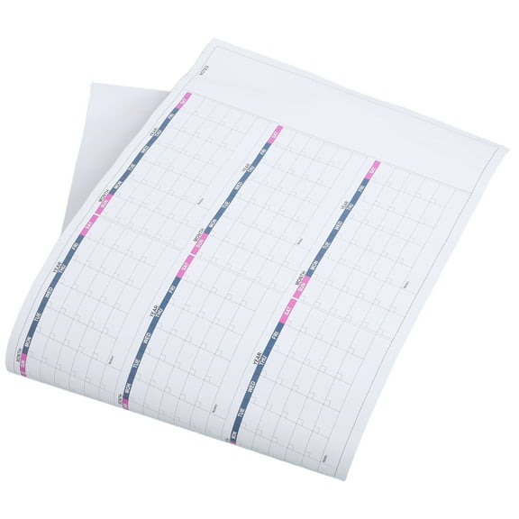 BESTYASH 1 Set Undated Large Dry Erase Wall Calendar Multi-Color Reusable Planner for Home and Office Organization