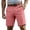 V330 Hot Pink, variant on Mens Shorts With Pocket Straight Leg Solid Color Summer Outdoor Fashionable Shorts Yellow Size 29
