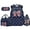Patriotic Bow Navy, variant on Blue Bow Camo 17 Inch School Backpack Set, 4Pcs with Lunch Bag Pencil Case Water Bottle Sleeve, Lightweight Bookbag for Teens Girls Boys Travel Daypack