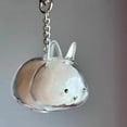 thumbnail image 4 of DAMAI Bunny Fur Keepsake Keychain,Transparent Rabbit Hair Storage Bottle,Funny Rabbits Shape Hair Storage,Clear Pet Furs Collector Pendant Decors Pet Lover, 4 of 9