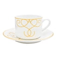 thumbnail image 4 of Juego Vajilla Completo, Diseño Moderno Grecas Doradas, Colección Elegant, 20 Piezas para 4 Personas Color Blanco y Dorado con Caja de Regalo, 4 of 6