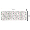 thumbnail image 2 of Garlic Microwave Oven Cover, Repetitive Vegetable Drawing Illustration on Plain Background, Water Resistant Organizer with Pockets for Kitchen, 36" x 12", Fern Green Pale Mauve, by Ambesonne, 2 of 4