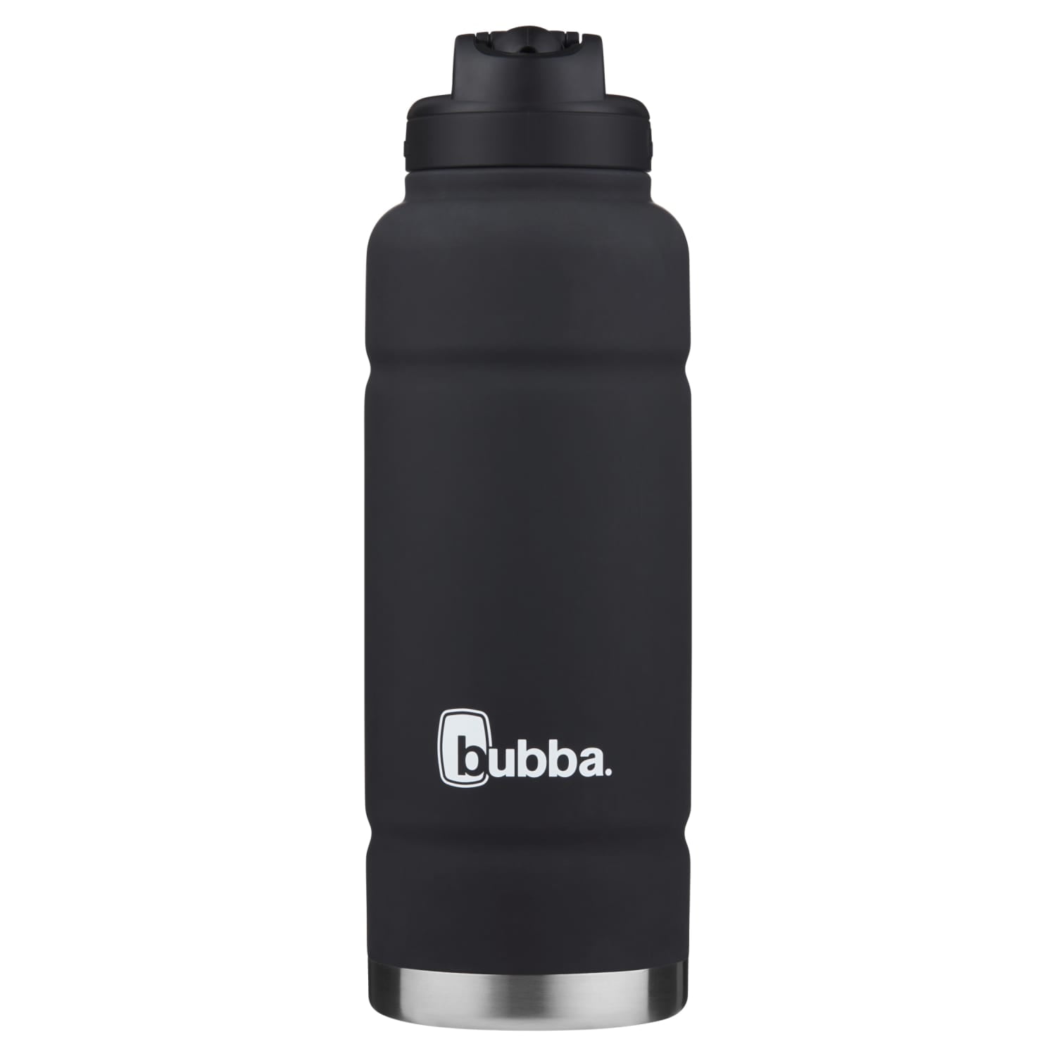 (2 pack) bubba Stainless Steel Trailblazer Water Bottle with Straw, Rubberized Licorice, 40 oz