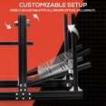 Supllueer 4080 Aluminum Adjustable Racing Simulator Cockpit With Black ...