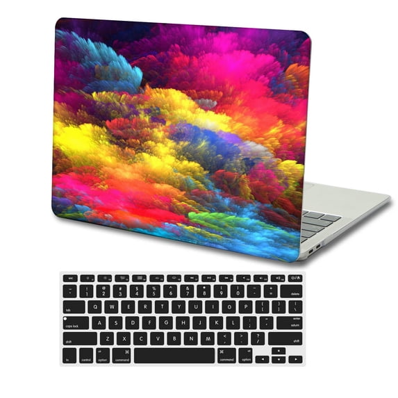 KSK KAISHEK Hard Protective Shell Case Cover Only Compatible MacBook Air 13.6 inchs with Retina Display Type C + Black Keyboard Cover Model: A2681 (Colorful A 135)