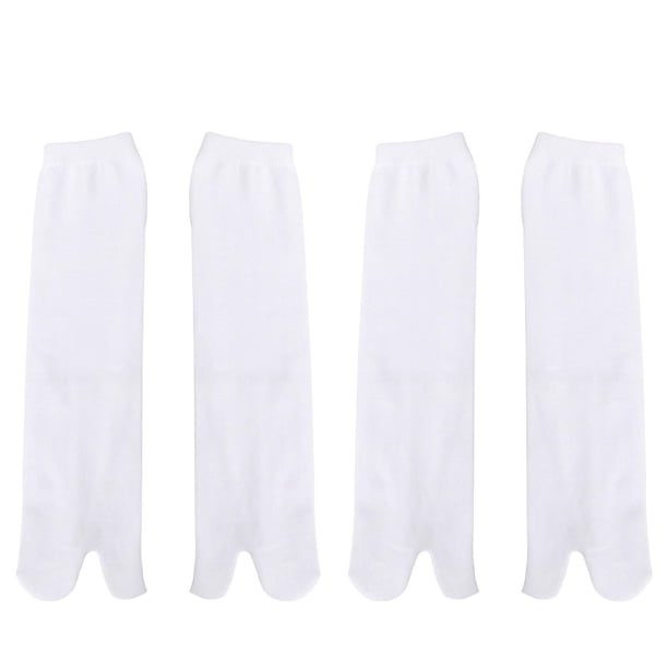 2 Pairs Comfortable Two-toed Socks Breathable Kimono Clog Socks (Free Size)