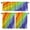 Light Yellow, variant on Abstract Ombre Colored Kitchen Curtains, Kitchen Curtains and Valances Set of 3, Rainbow Watercolor Painting Art Light Filtering Tailored Tier Curtain 24 Inch Length Drapes for Cafe Sink Bedroom