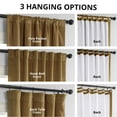 thumbnail image 5 of Half Price Drapes Signature Amber Gold Velvet Blackout Curtains for Bedrooms(1 Panel), 50WX 84L, 5 of 11