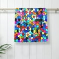 thumbnail image 5 of Wukai Colorful Tie Dye Stained Glass 2 Lightweight, Quick-Drying Microfiber Towels - Soft and Absorbent for Fitness, Sports, Yoga, Travel, Gym - 2 Pack, Dark Grey, 5 of 8
