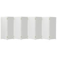thumbnail image 2 of Red Lantern 4 ft. Short Woven Fiber Outdoor All Weather Folding Screen - 8 Panel - White, 2 of 6