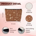 thumbnail image 5 of Bolsa de maquillaje Supwhd Vintage Western Cosmetic Bag para mujer, 5 of 5