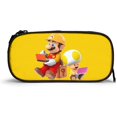 thumbnail image 2 of Sup-er Ma-Rio Game Large Capacity Pencil Case with Zipper Durable Pencil Pouch Cute Pen Bag Anime Multi-, 2 of 3