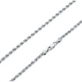 thumbnail image 5 of Nuragold 10k Real White Gold 2.5mm Rope Chain Diamond Cut Necklace (16"-30") Italian Jewelry for Men & Women, 5 of 9