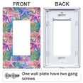 thumbnail image 3 of Yayeee Rocker Switch Wall Plate 1-Gang 4.6"x2.9" Home Decorative Outlet Cover, Gradient Starfish Pattern, 3 of 6