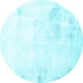 thumbnail image 1 of Ahgly Company Indoor Round Abstract Light Blue Modern Area Rugs, 6' Round, 1 of 4