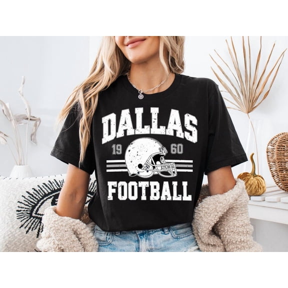 Vintage Dallas Football Shirt Best Dad TShirt Fathers Day Gift Retro Dallas Fan Shirt Dad Game Day Tee Trendy Football Top