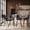 Grey, variant on Modern Bar Stools Set of 2, 26" H Swivel Counter Height Barstools with High Backs, Kitchen Island Stools, For Bar & Home,Faux Leather, Brown