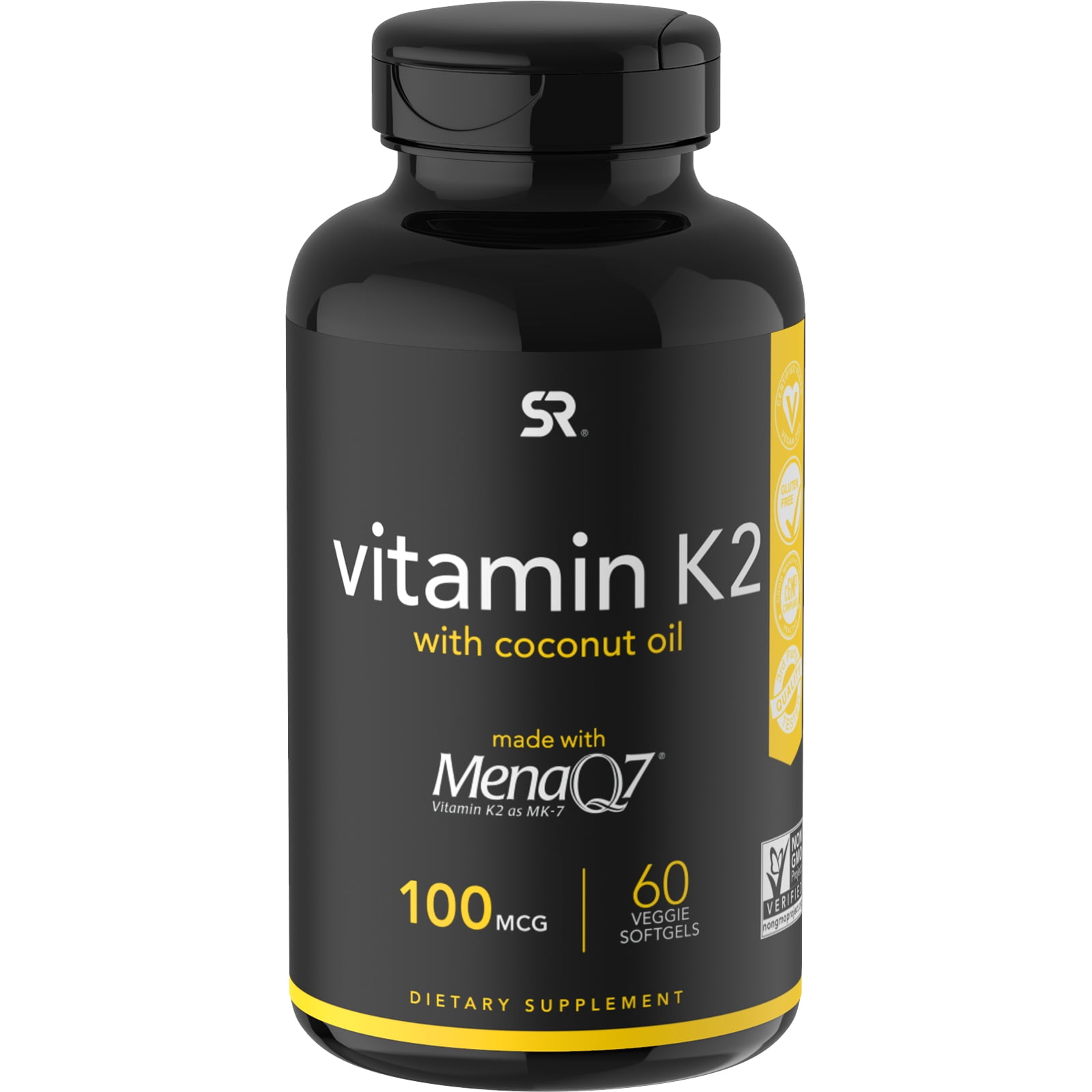 Sports Research Vitamin K2, 100 mcg, 60 Veggie Softgels
