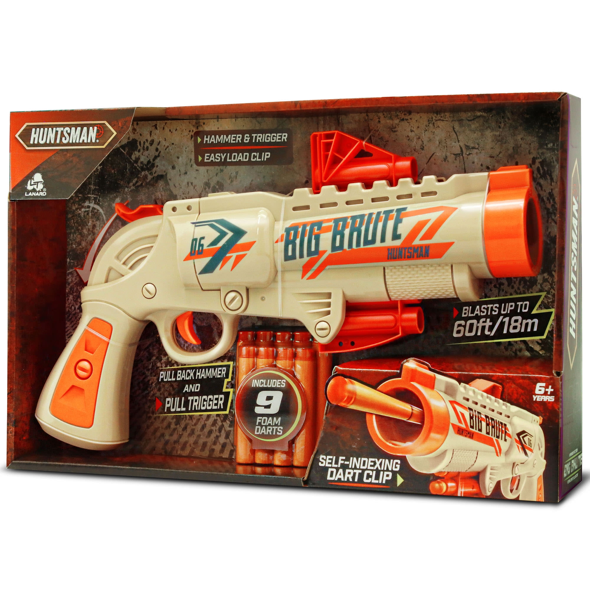 Lanard Huntsman: Big Brute - Beige-Green - Toy Foam Dart Blaster