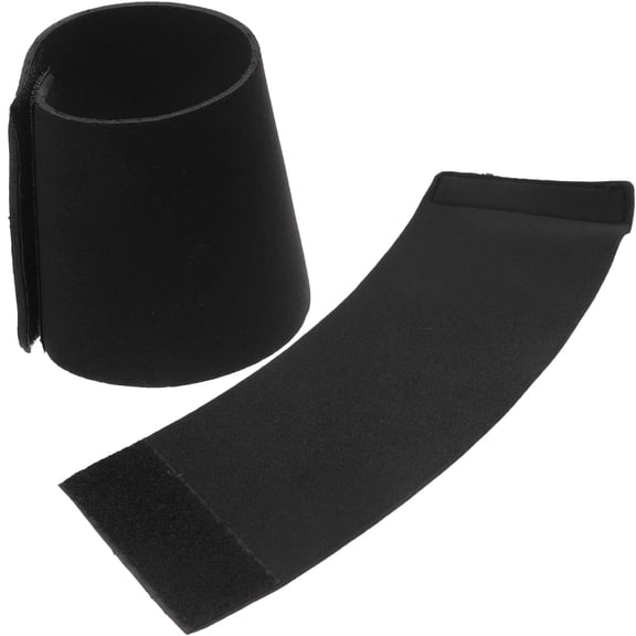 ROSENICE Insulated Neoprene Coffee Cup Protectors Black Reusable for Kitchen 2Pcs