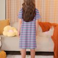 thumbnail image 5 of RXIRUCGD 2025 Vêtements d'Été pour Enfants 3-12 Ans Mode Imprimée Pyjama Rêveur Mi-Mollet Chemise de Nuit, 5 of 5