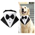 thumbnail image 3 of Bandana para perro Yuyangstore esmoquin con pajarita Formal triángulo Negro, 3 of 8