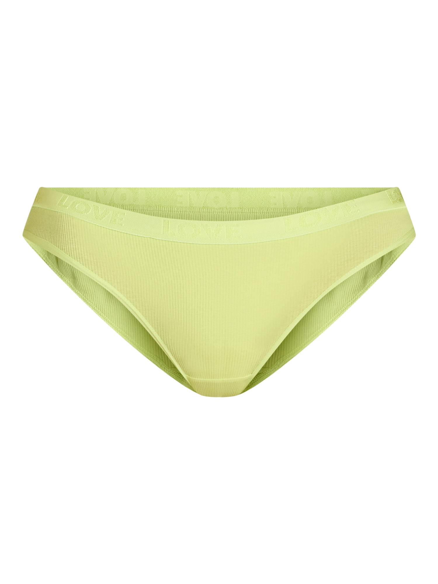 No Boundaries Women's Stretch Ribbed Bikini, Underwear 5 Pack XS-XXXL