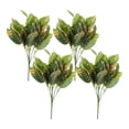 thumbnail image 1 of GOOHOCHY Planta de crotón artificial de plástico, 4 tallos de crotón falsos, 7 manojos, ramos de crotón de imitación realistas para bodas, despedidas de soltera, arreglos florales, fiestas,, 1 of 8