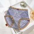 thumbnail image 1 of iTNHFP sous-Vêtements Thermiques Femmes Culottes à Taille Haute en Dentelle Réduite, 1 of 3