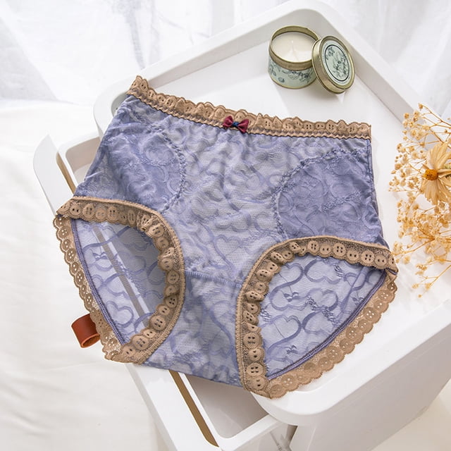 iTNHFP sous-Vêtements Thermiques Femmes Culottes à Taille Haute en Dentelle Réduite