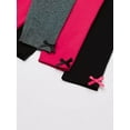 thumbnail image 2 of Hudson Baby Infant and Toddler Girl Cotton Leggings 3pk, Rose Black, 3 Toddler, 2 of 4
