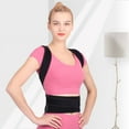 thumbnail image 2 of Tignapoo Posture Corrector with Dual Support Plates - Adjustable Elastic Back Brace for Men & Women, Black, Medium (M), 2 of 6