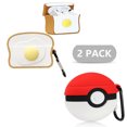 thumbnail image 1 of for Compatible with Apple Airpod Pro Case Cover. Flexible Silicone Bluetooth Headset & Earphone Protection, Cute & Stylish 3D Cartoon Design for Kids, Teens, Girls & Boys (2pieces), 1 of 4